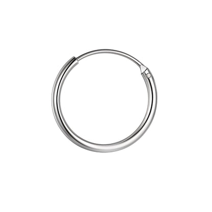 Thin Hoop Earrings for Men | Classic 925 Sterling Silver