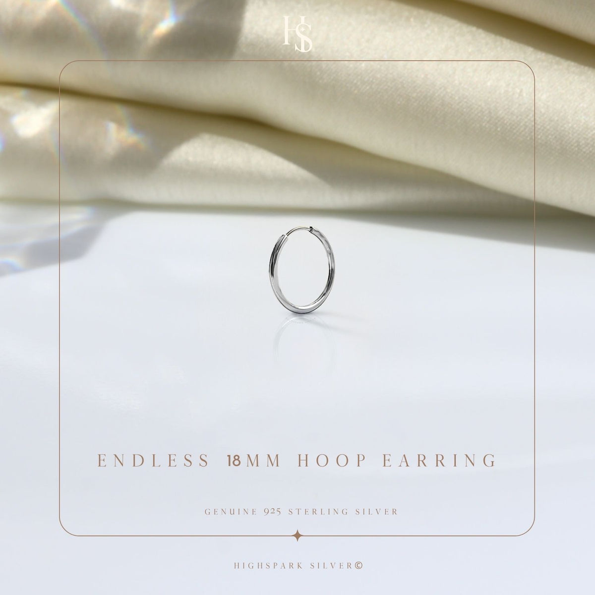 Thin Hoop Earrings for Men | Classic 925 Sterling Silver