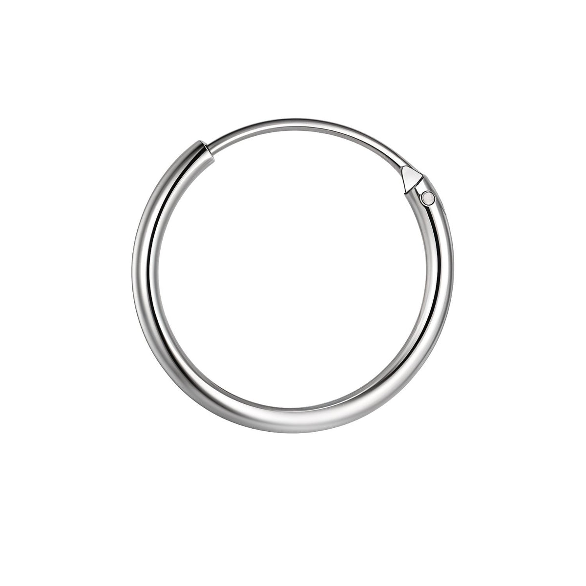 Thin Hoop Earrings for Men | Classic 925 Sterling Silver