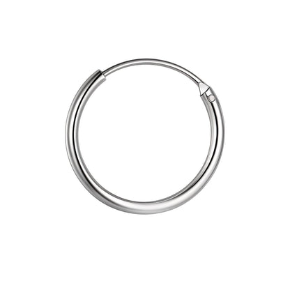 Thin Hoop Earrings for Men | Classic 925 Sterling Silver
