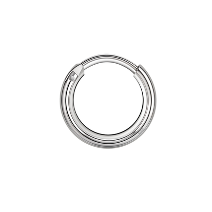 Silver Hoops for Men | Thick 925 Sterling Silver Hoop Earrings