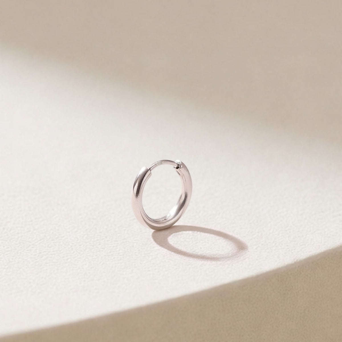 Silver Hoops for Men | Thick 925 Sterling Silver Hoop Earrings