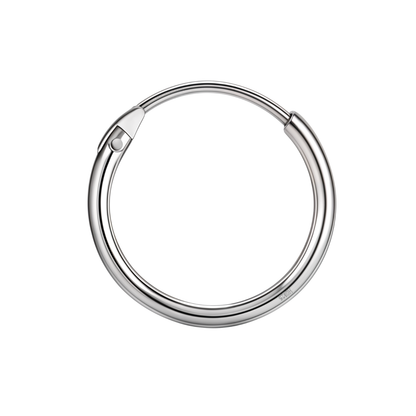 Silver Hoops for Men | Thick 925 Sterling Silver Hoop Earrings