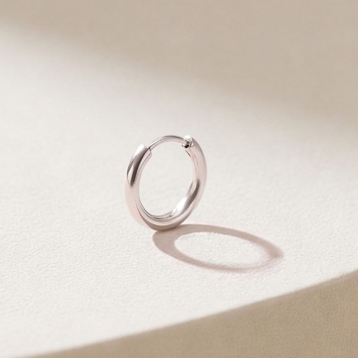 Silver Hoops for Men | Thick 925 Sterling Silver Hoop Earrings