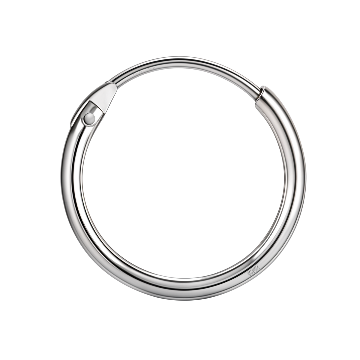 Silver Hoops for Men | Thick 925 Sterling Silver Hoop Earrings