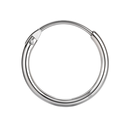 Silver Hoops for Men | Thick 925 Sterling Silver Hoop Earrings