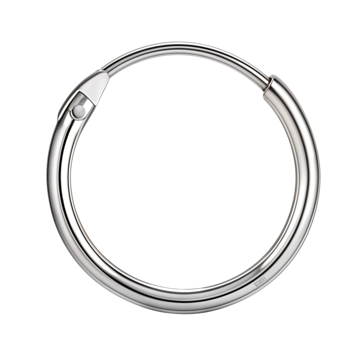 Silver Hoops for Men | Thick 925 Sterling Silver Hoop Earrings