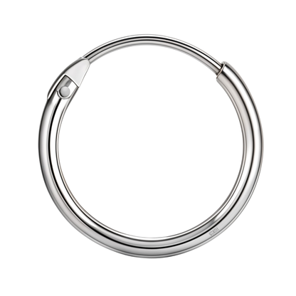 Silver Hoops for Men | Thick 925 Sterling Silver Hoop Earrings