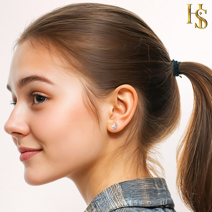 Radiant Rainbow Unicorn Stud Earrings in 925 Sterling Silver For Women