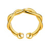 Clip On Twirling Nose Ring in Gold-Plated 925 Silver | No Piercing