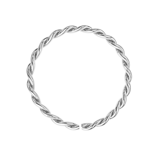 Braided Nose Ring in 925 Sterling Silver For Women