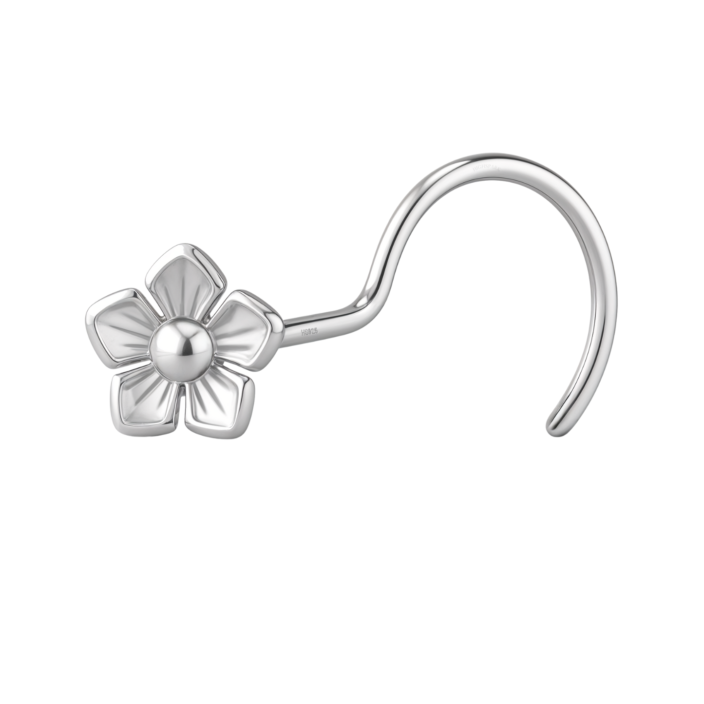 Flower Bloom Nose Pin in 925 Sterling Silver For Women