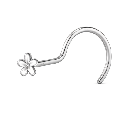 Daisy Delight Nose Pin in 925 Sterling Silver For Women