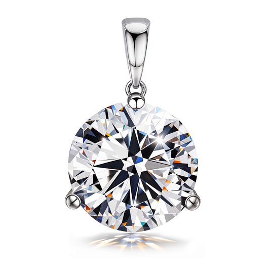 Sparkling Martini Pendant in 92.5 Sterling Silver With Diamond like Brilliance Zirconia