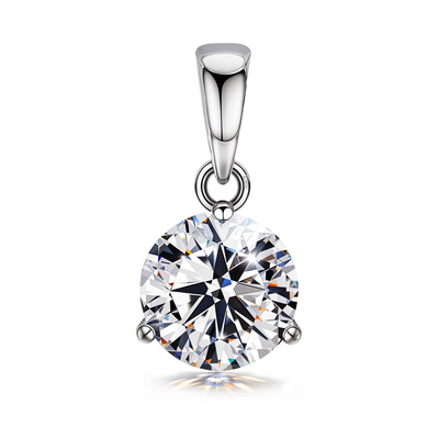 Sparkling Martini Pendant in 92.5 Sterling Silver With Diamond like Brilliance Zirconia
