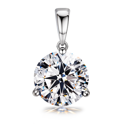 Cute Sparkling Martini Pendant With Chain in 925 Sterling Silver For Women