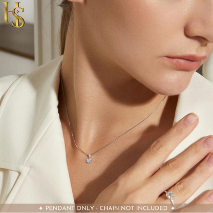 Cute Sparkling Martini Pendant With Chain in 925 Sterling Silver For Women