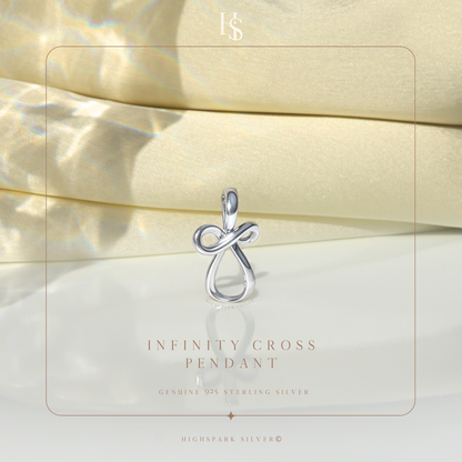 Infinity Cross Pendant Necklace for women