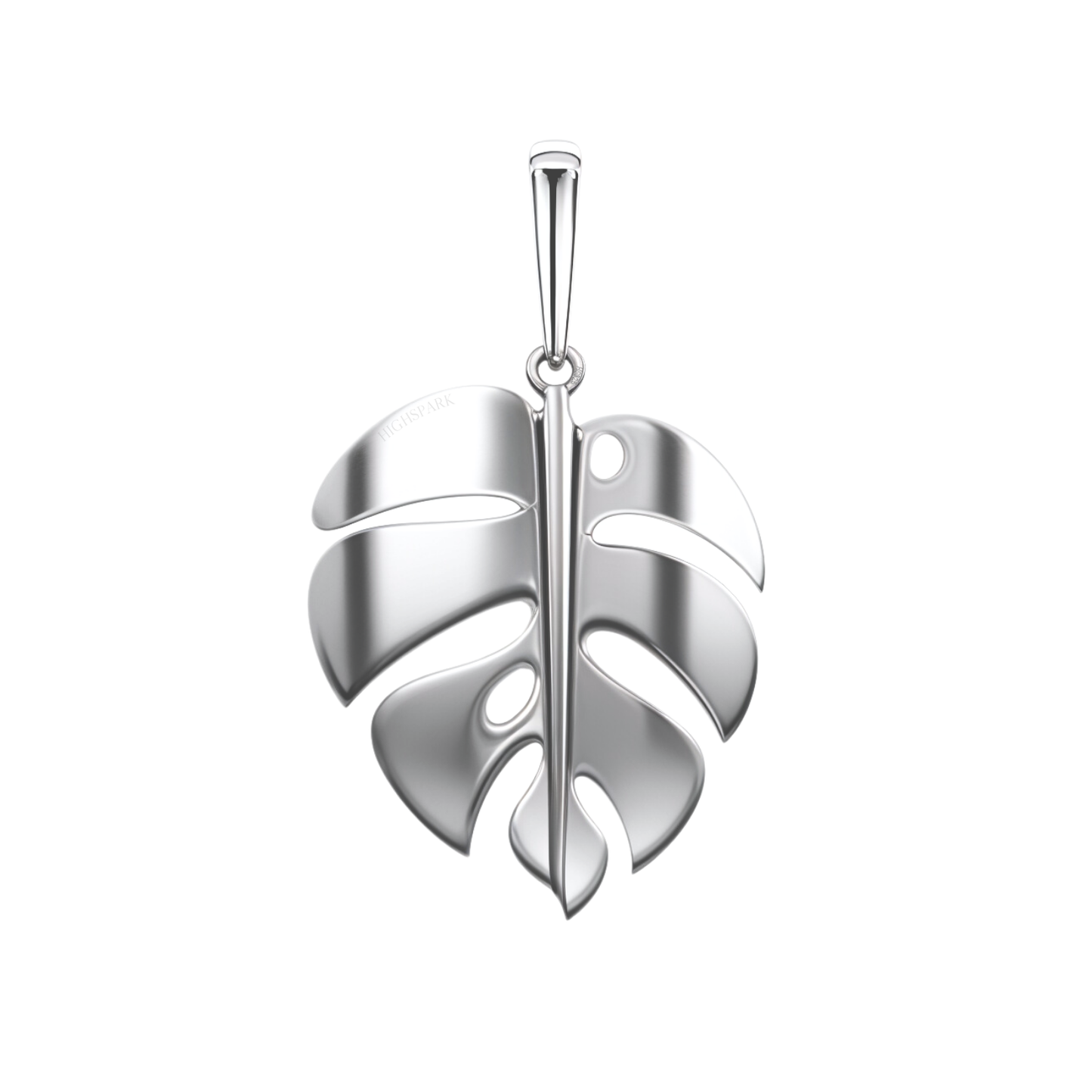 Leaf Pendant Necklace In 92.5 Sterling Silver For Women