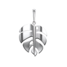 Leafy Affair Leaf Pendant Necklace in 925 Sterling Silver