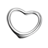 Hollow Heart Pendant Necklace in 925 Sterling Silver