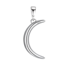 Crescent Moon Pendant Necklace in 925 Sterling Silver
