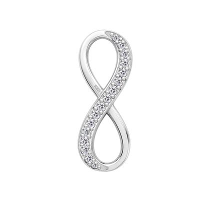 Limitless Infinity Pendant Necklace in 92.5 Sterling Silver For Women