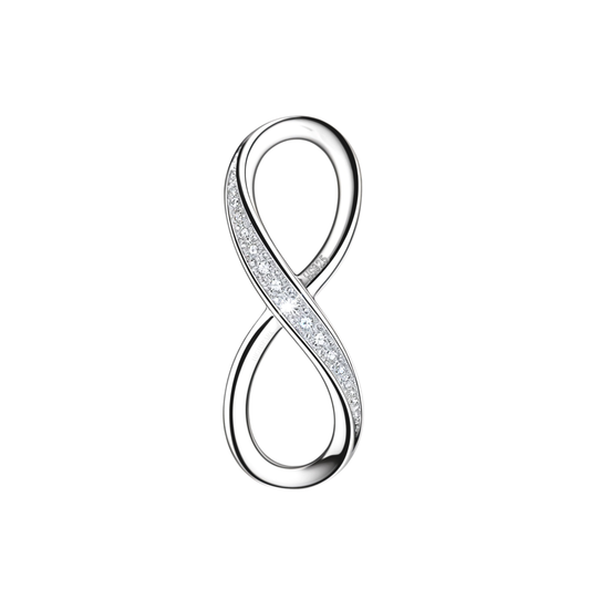 Limitless Infinity Pendant Necklace in 92.5 Sterling Silver For Women