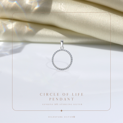 Circle Of Life Pendant in 92.5 Sterling Silver For Women
