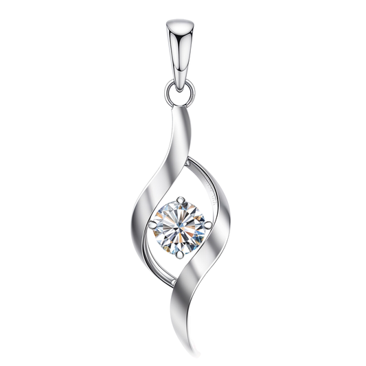 Classic Dew Drop Solitaire Pendant in 92.5 Sterling Silver With Diamond like Brilliance Zirconia