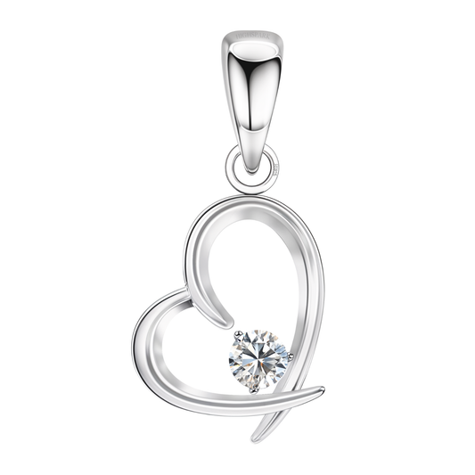 Beloved Heart Pendant With Chain in 925 Sterling Silver For Women