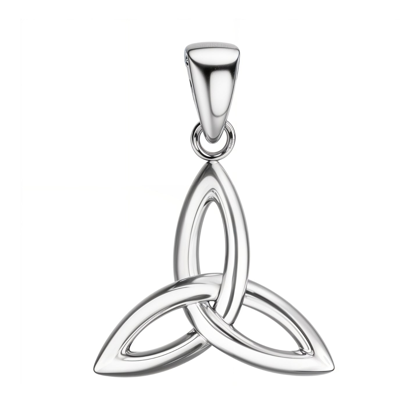Classic Celtic Knot Pendant With Chain in 925 Sterling Silver For Women