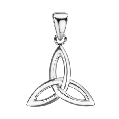 Classic Celtic Knot Pendant With Chain in 925 Sterling Silver For Women