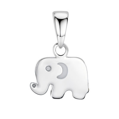 Lucky little Elephant Pendant With Chain in 925 Sterling Silver For Women