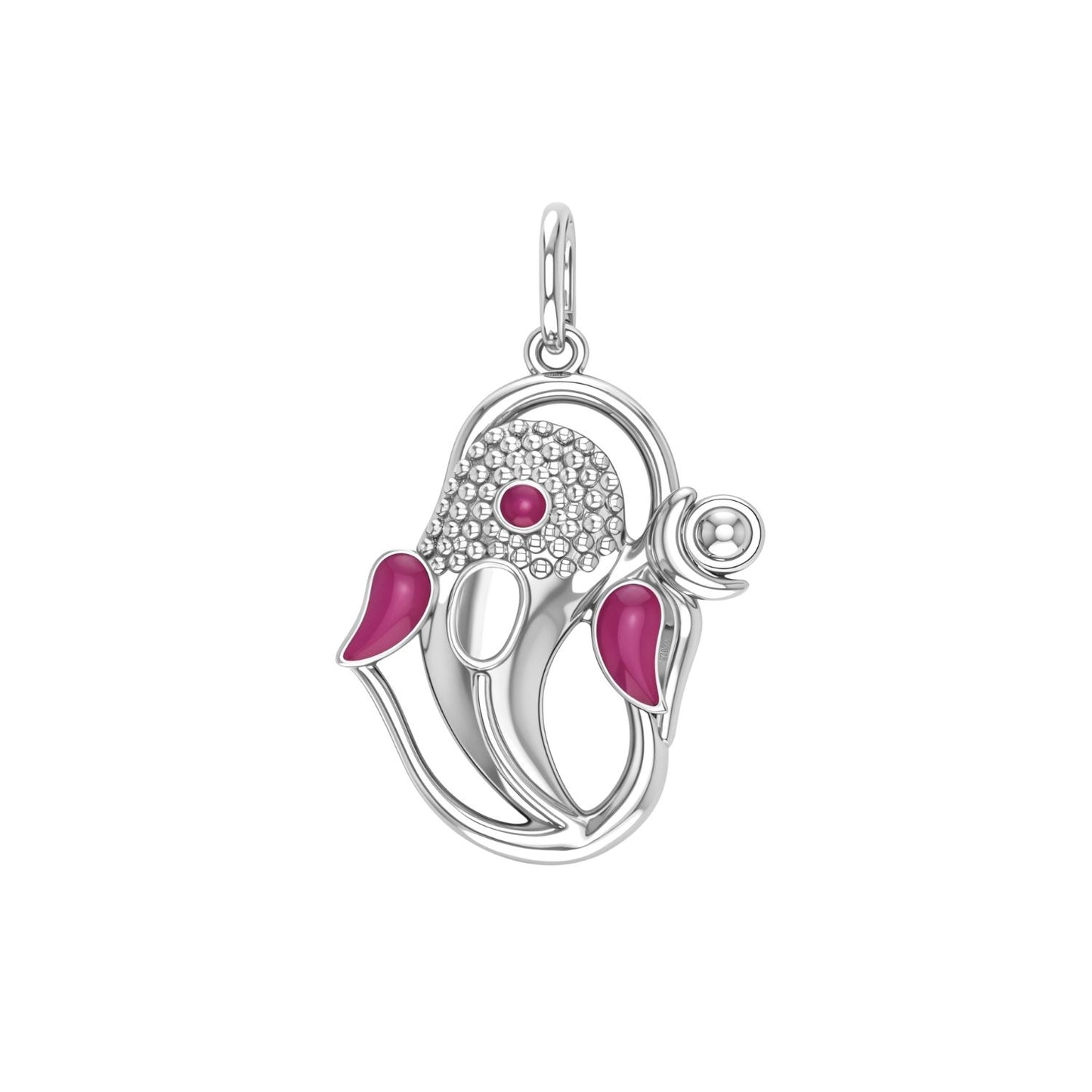 Divine Ganesha Pendant in 925 Sterling Silver For Men & Women