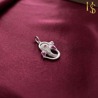Divine Ganesha Pendant in 925 Sterling Silver For Men & Women