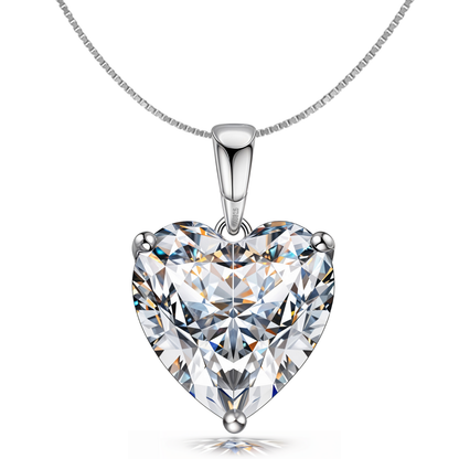 Hypnotic Heart Solitaire Pendant in 92.5 Sterling Silver With Diamond like Brilliance Zirconia