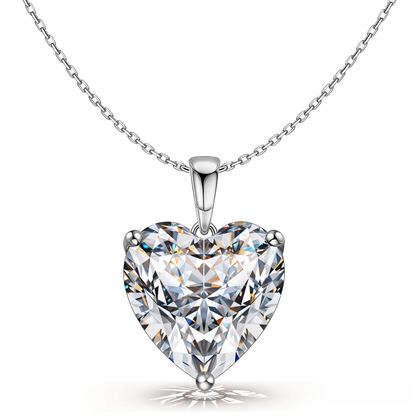 Hypnotic Heart Solitaire Pendant in 92.5 Sterling Silver With Diamond like Brilliance Zirconia