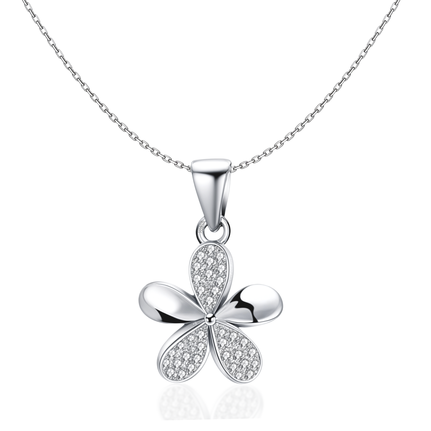 Enchanting Florel Pendant in 92.5 Sterling Silver With Diamond like Brilliance Zirconia