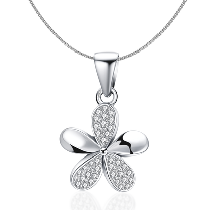 Enchanting Florel Pendant in 92.5 Sterling Silver With Diamond like Brilliance Zirconia