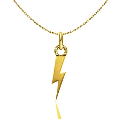 Light It Up Spark Pendant With Chain in 925 Sterling Silver With 18k Gold Finish