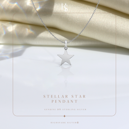 Rising Star Pendant Necklace in 92.5 Silver