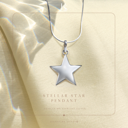 Rising Star Pendant Necklace in 92.5 Silver