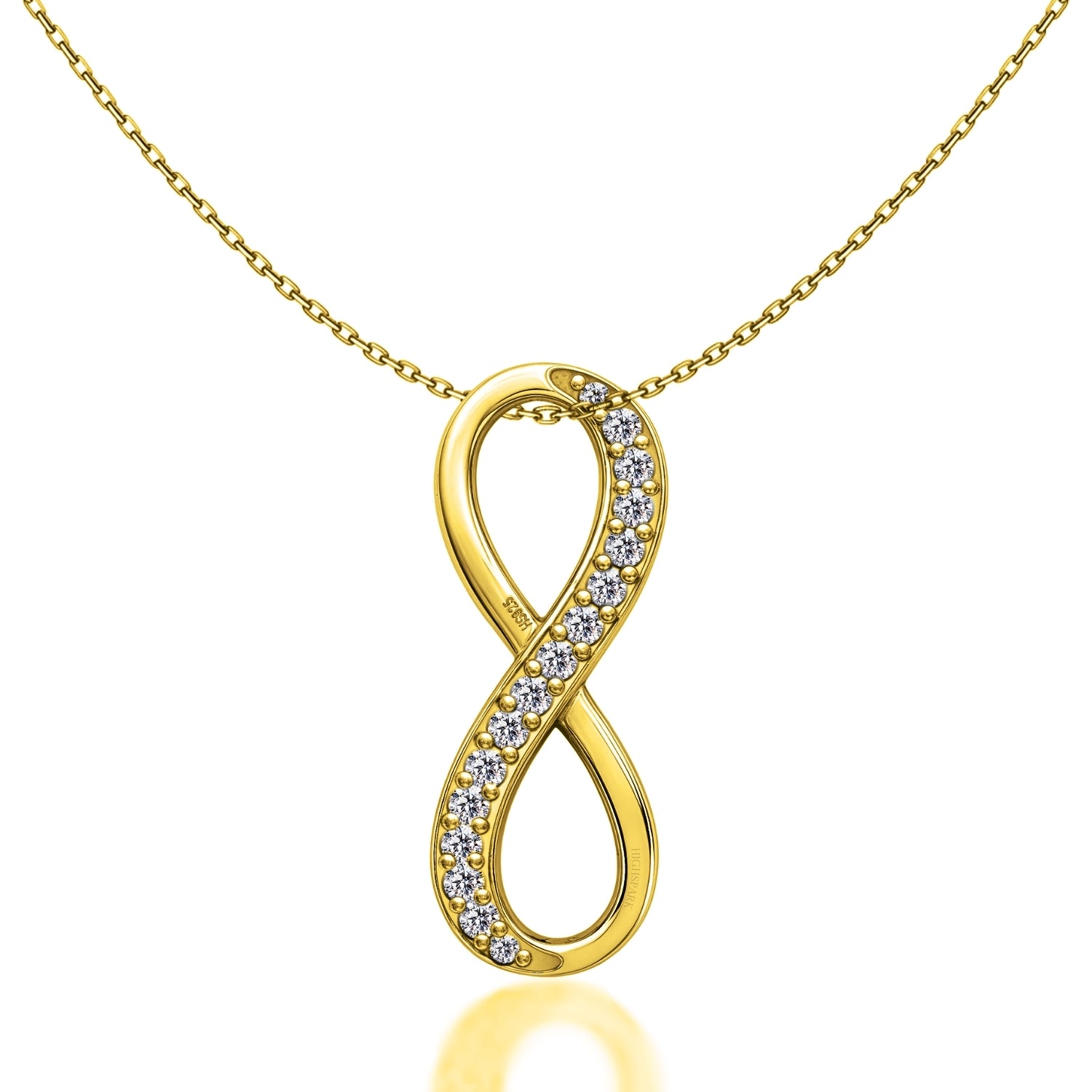 Limitless Pendant （美品） Limitless Infinity Pendant With Chain | Gold-Plated Sterling