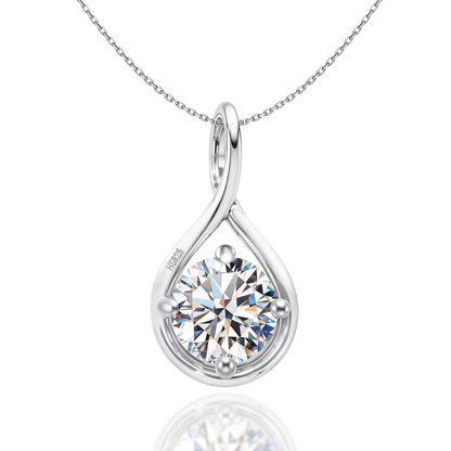 Twinkling Twist Pendant in 92.5 Sterling Silver For Women