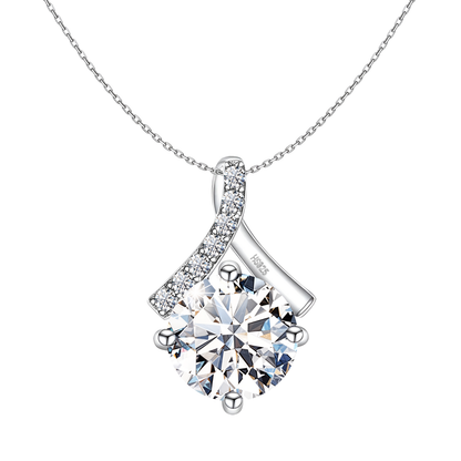 Starlit Solitaire Pendant in 92.5 Sterling Silver With Diamond like Brilliance Zirconia