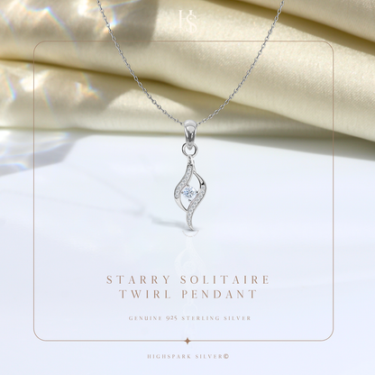Studded Dew Drop Solitaire Pendant in 92.5 Sterling Silver With Diamond like Brilliance Zirconia