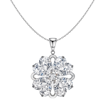 Dazzling Petunia Solitaire Pendant in 92.5 Sterling Silver With Diamond like Brilliance Zirconia