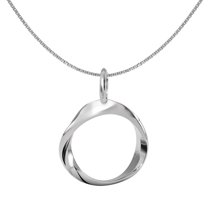 Infinite Destiny Mobius Pendant in 92.5 Sterling Silver For Women