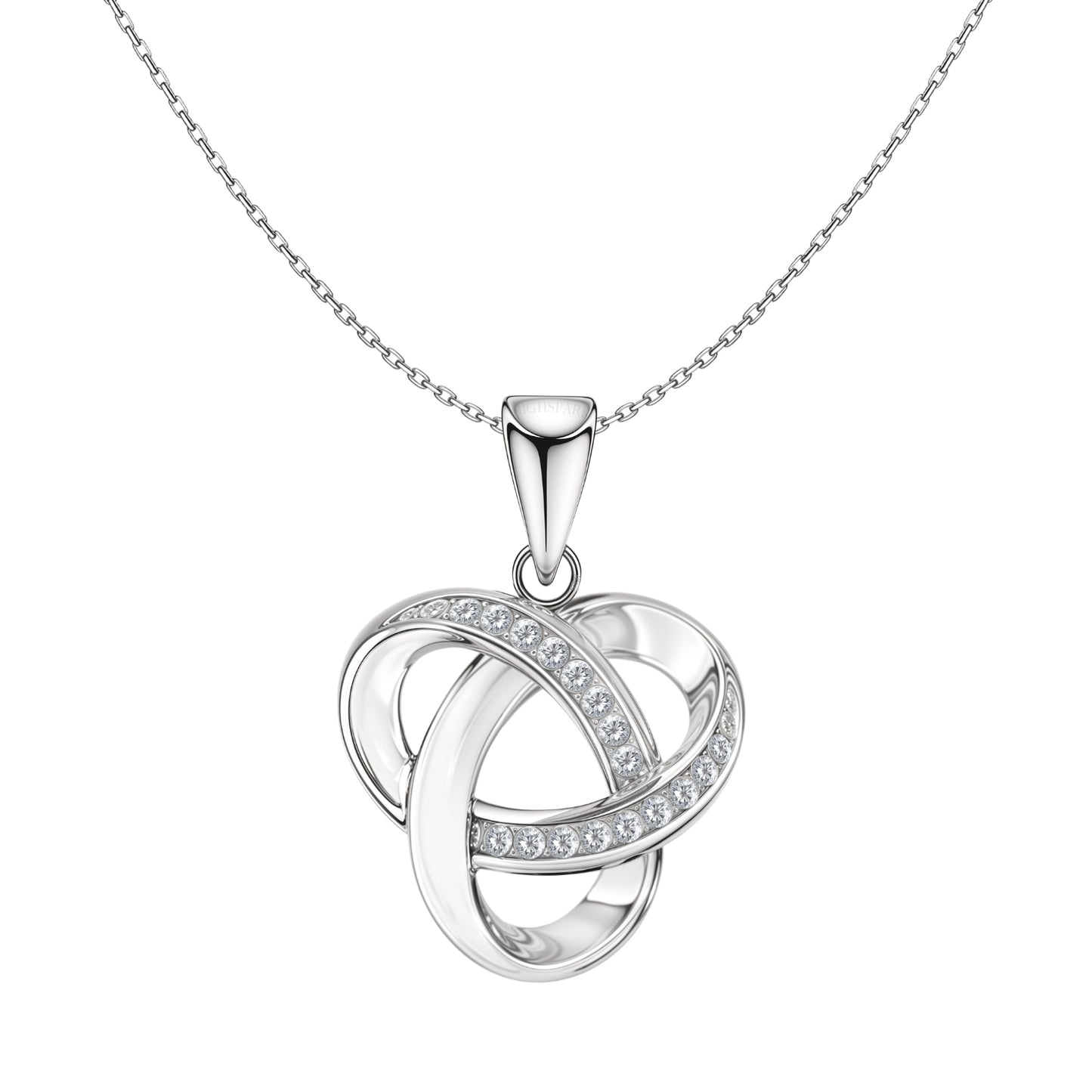 Celestial Celtic Knot Pendant With Chain in 925 Sterling Silver For Women